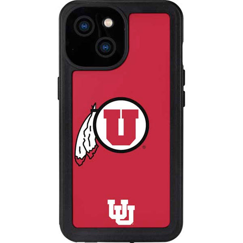 University of Utah Logo iPhone 15 Waterproof Case
